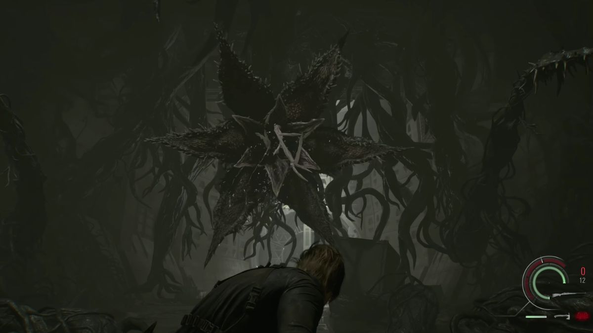 Plant 43 blocking the ARK facility entrance with massive vines